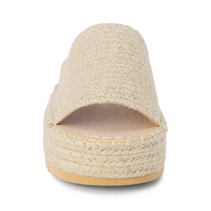 Del Mar Platform Sandal Natural Raffia