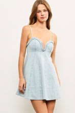 Load image into Gallery viewer, Piece Of My Heart Denim Dress