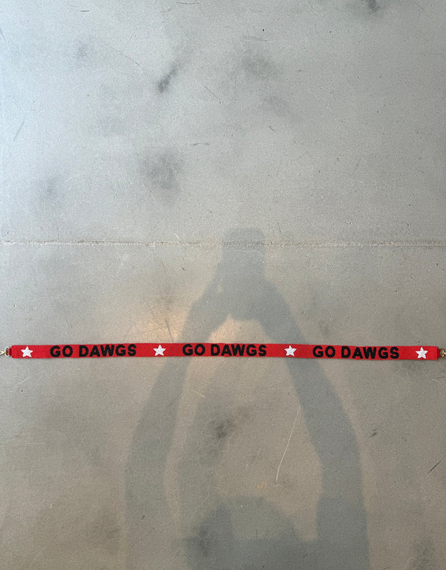 Go Dawgs Red Beaded Strap