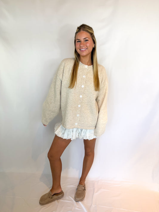 Sunday Morning Cardigan Oatmeal