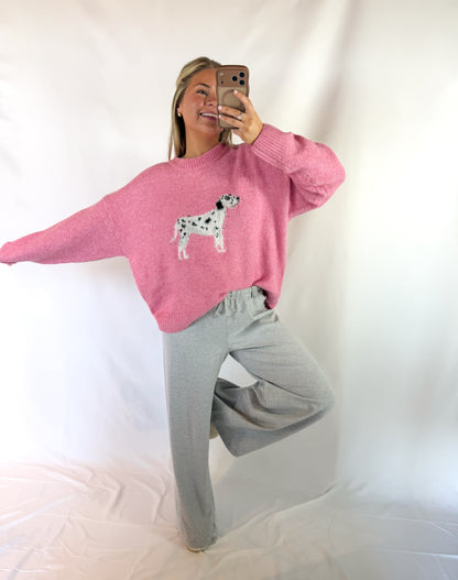 Dalmatian Crush Pullover