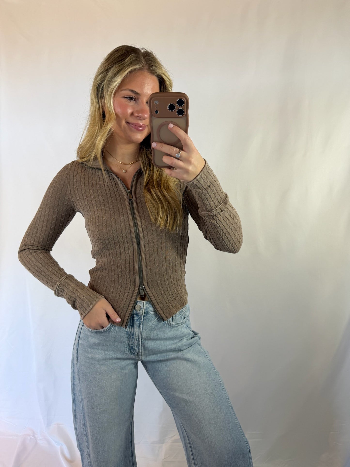 Brunch Girl Zip-Up