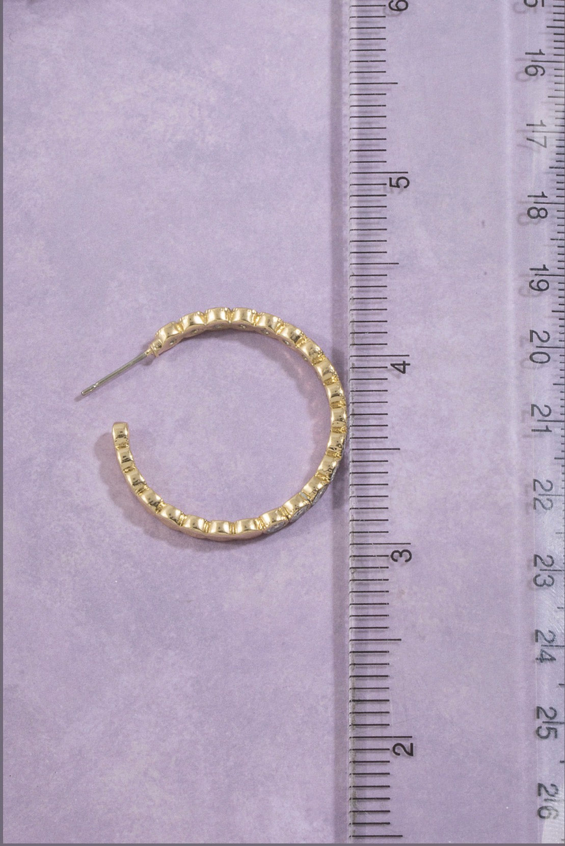 Beverly Cz Hoop Earrings