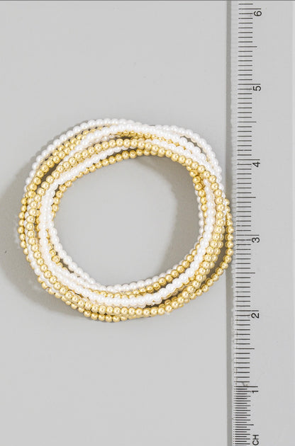 No Separation Stacked Beaded Bracelet Set