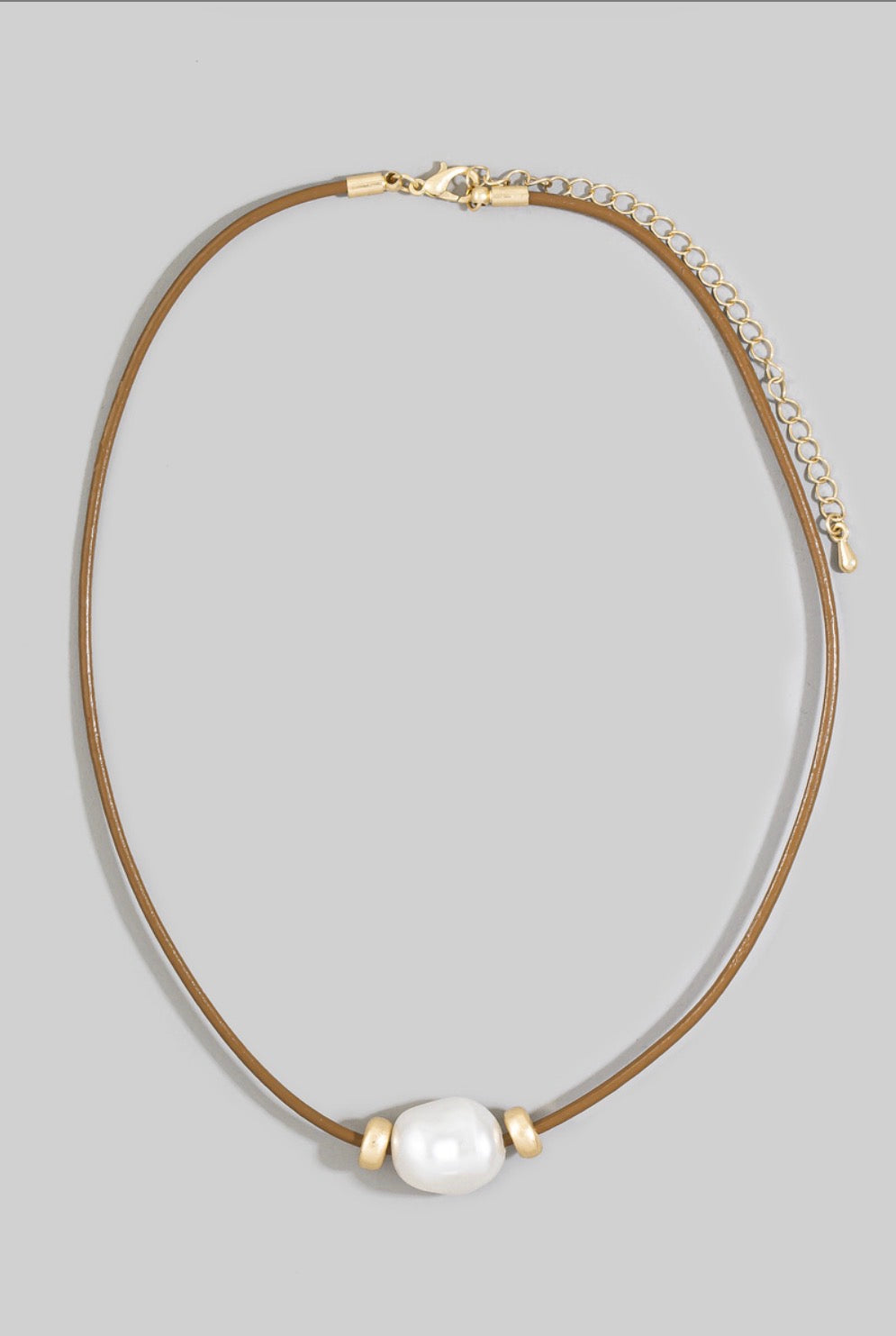 Hand In Yours Cord Necklace Brown