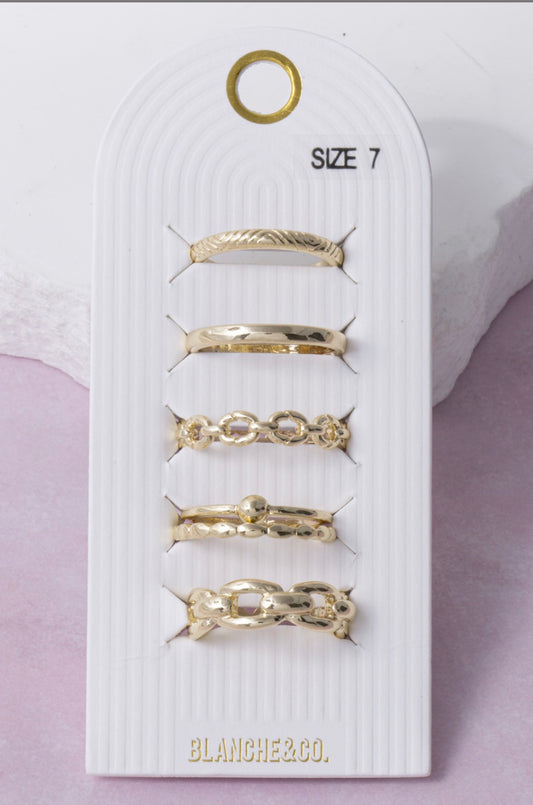 Butterfly Season Ring Stack Set