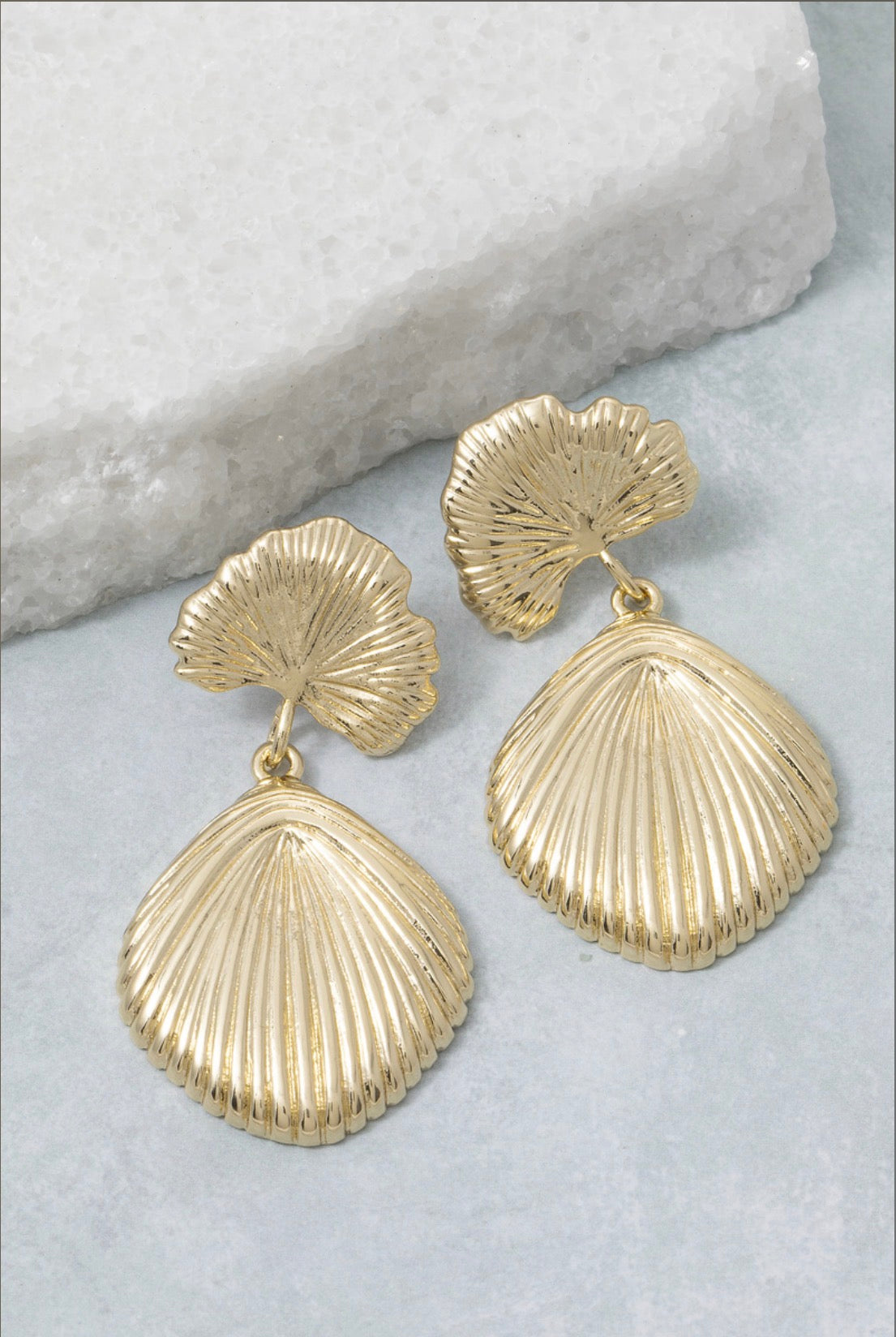 Find Comfort Shell Drop Earrings