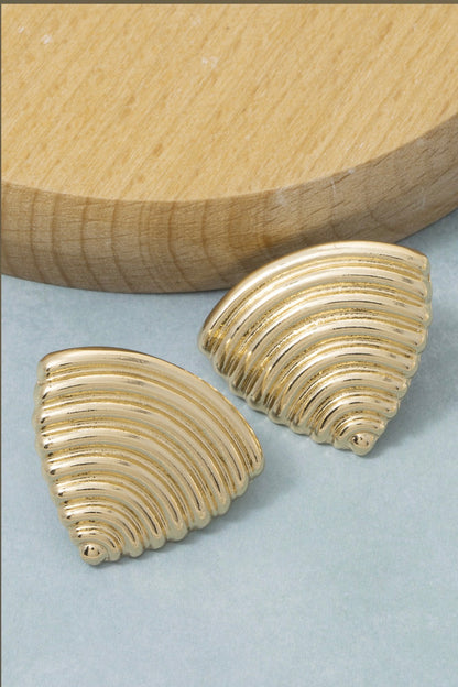 Take Me Home Ribbed Earrings