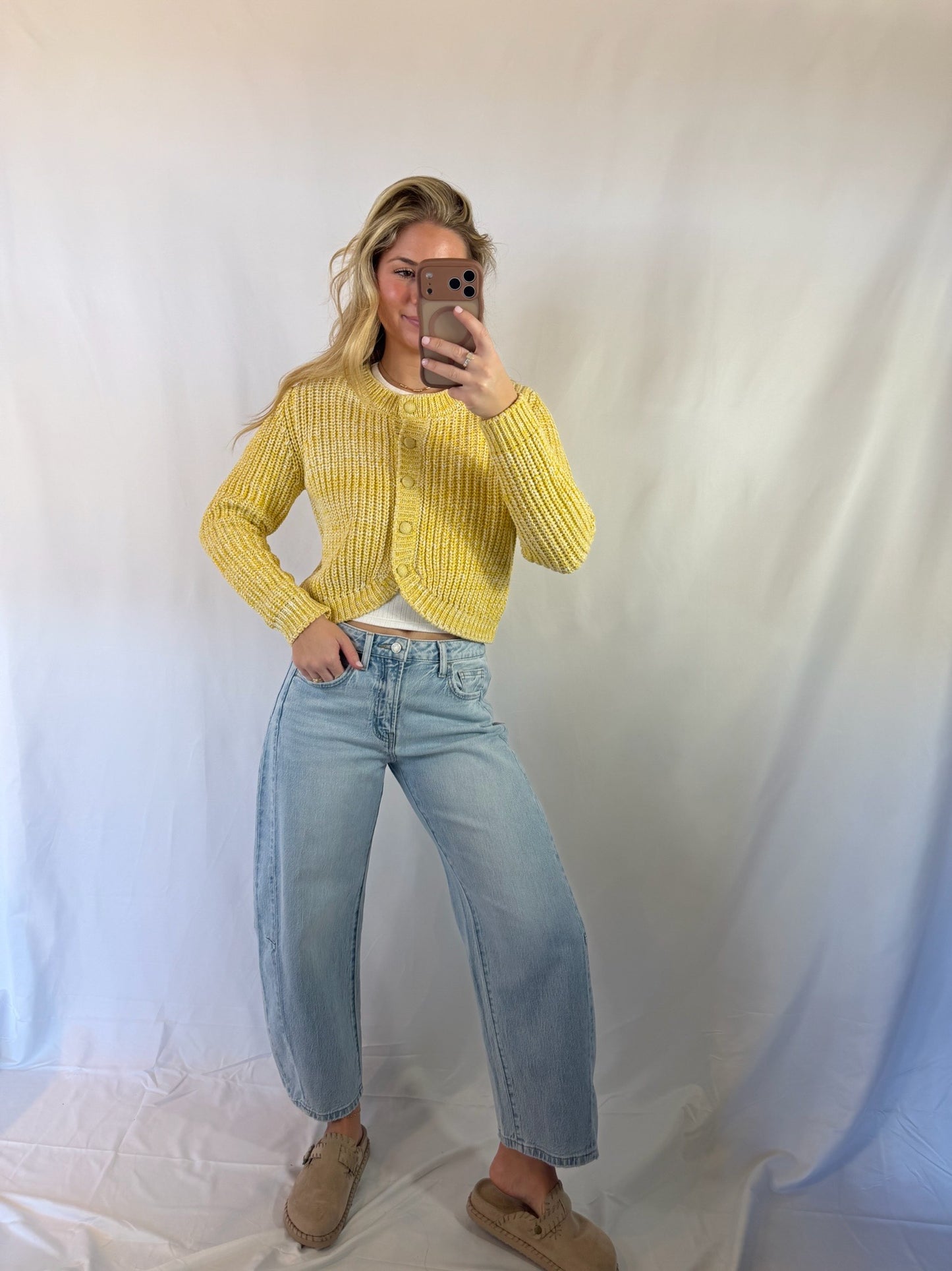 Sunroof Tulip Hem Cardi