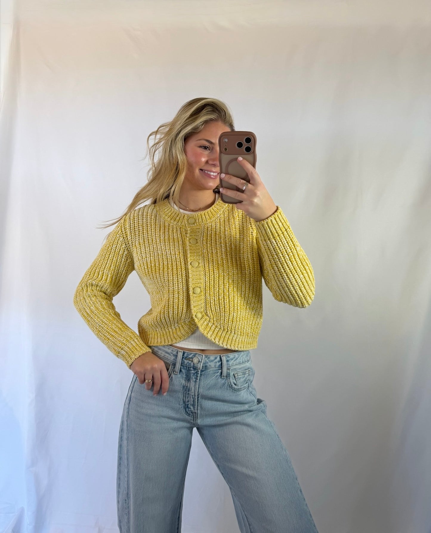 Sunroof Tulip Hem Cardi