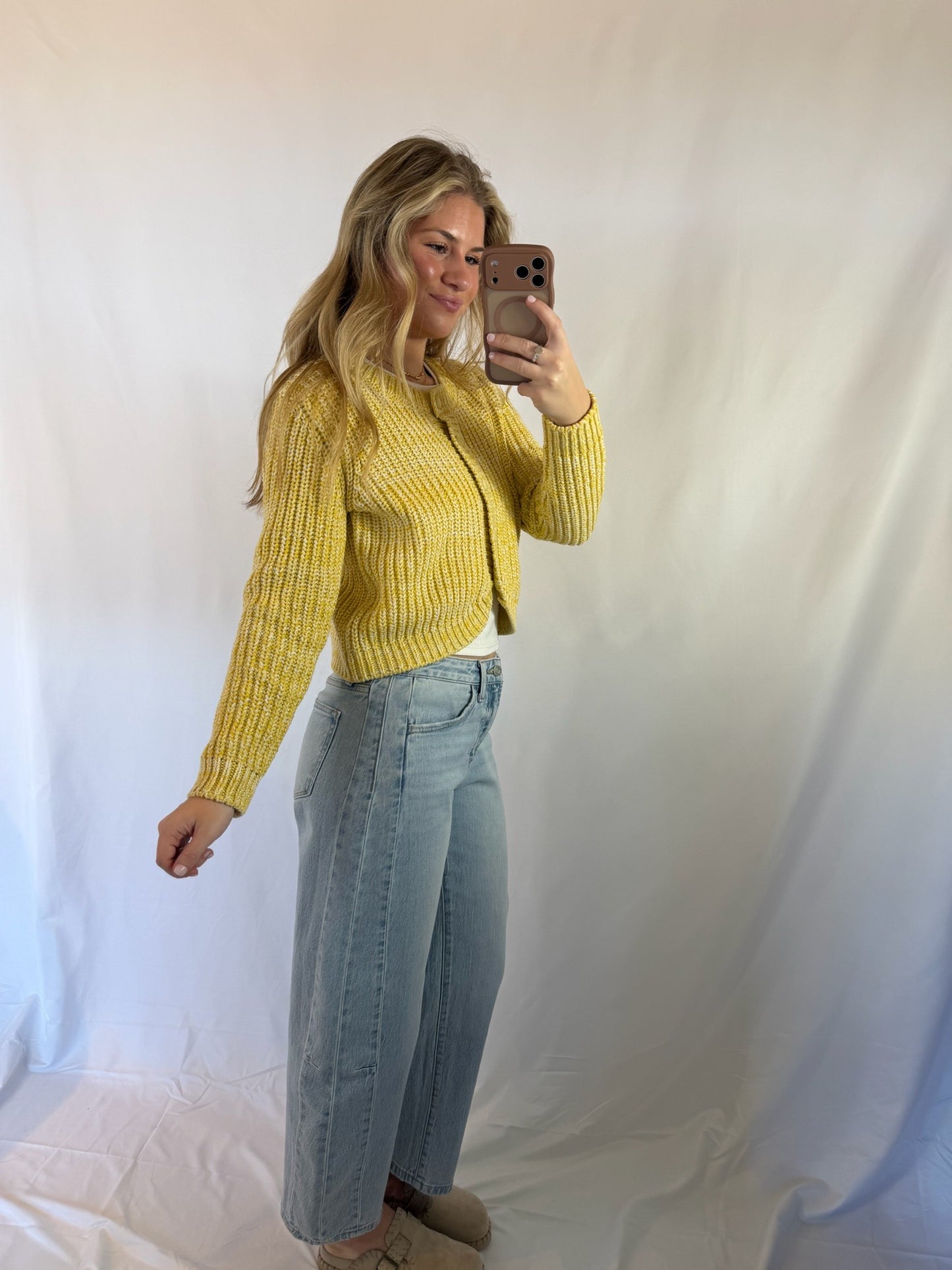 Sunroof Tulip Hem Cardi