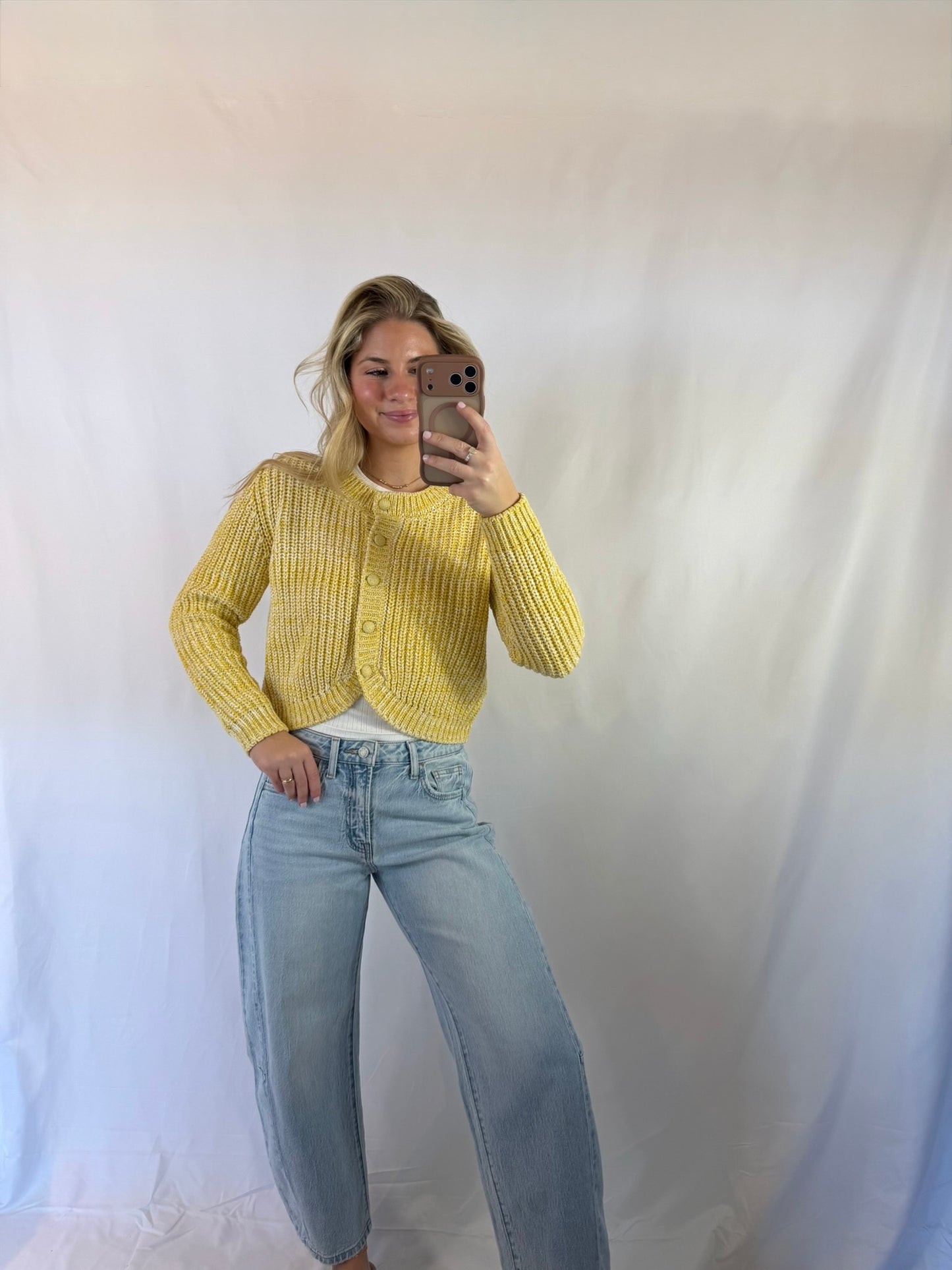 Sunroof Tulip Hem Cardi