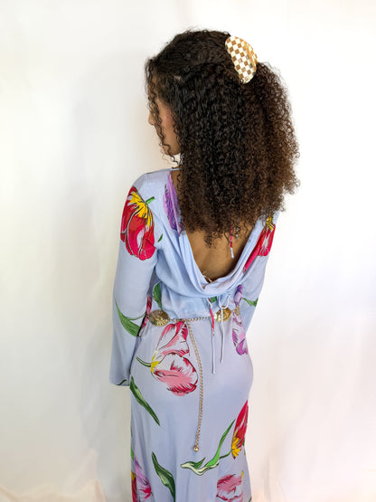 Zadie Diagonal Seam Midi