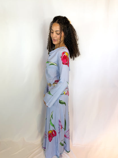 Zadie Diagonal Seam Midi