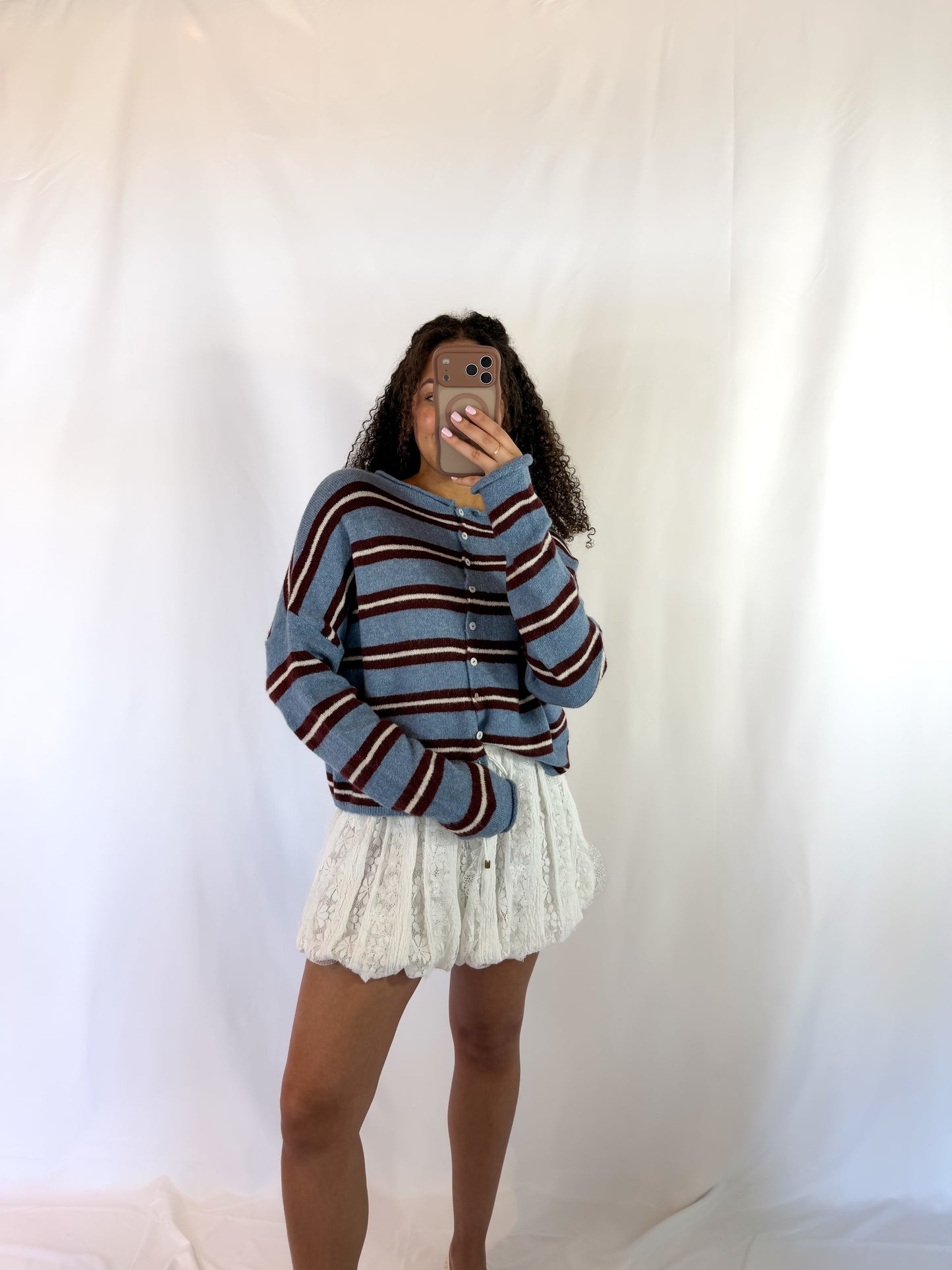 Love And Memories Striped Cardigan