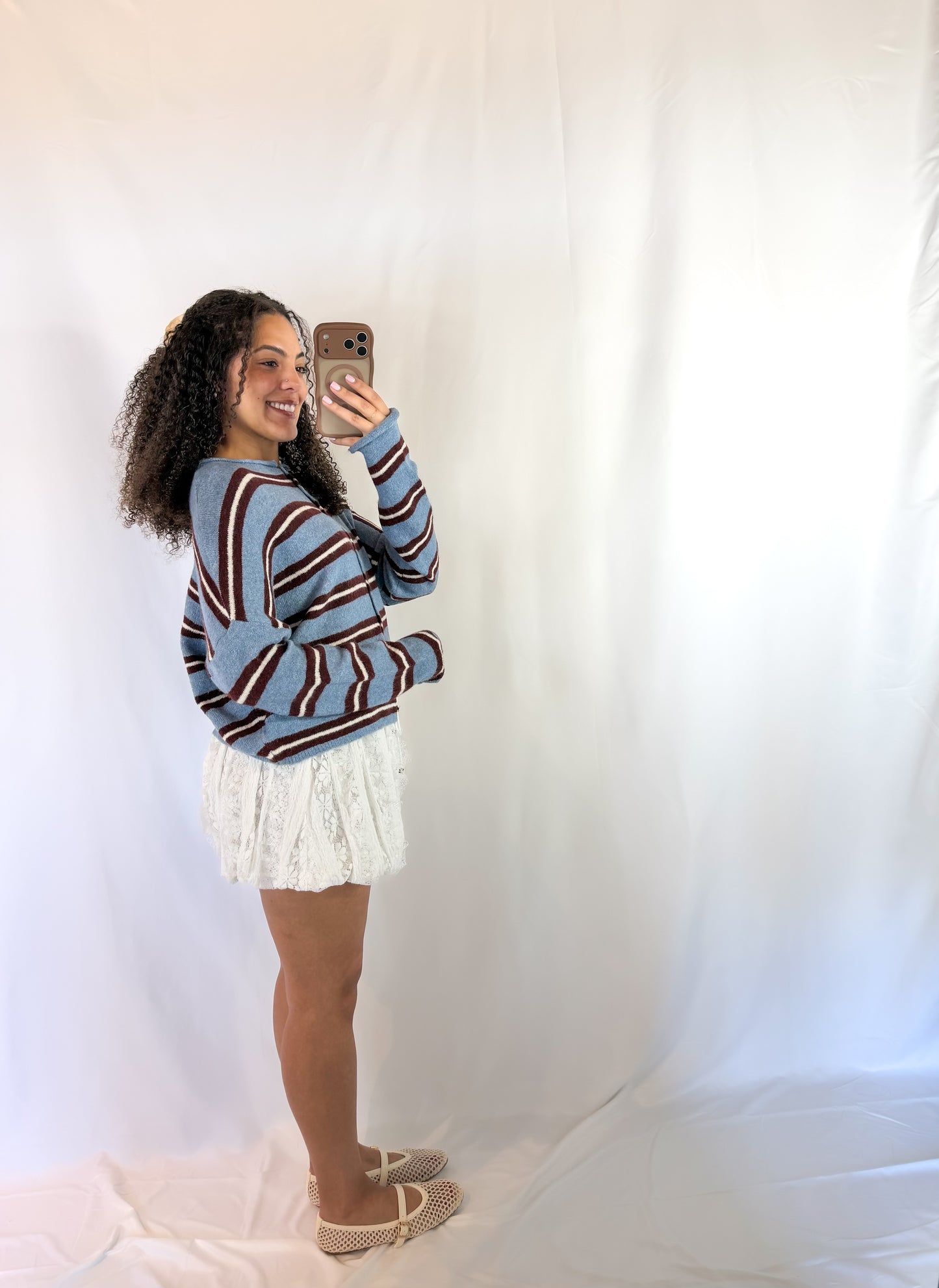 Love And Memories Striped Cardigan