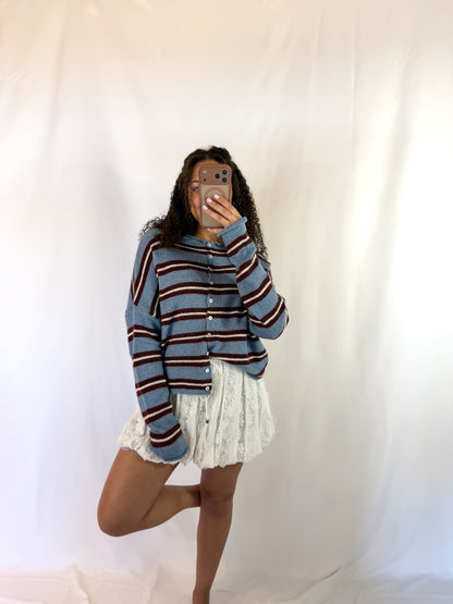 Love And Memories Striped Cardigan