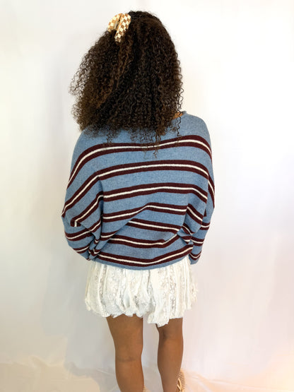Love And Memories Striped Cardigan