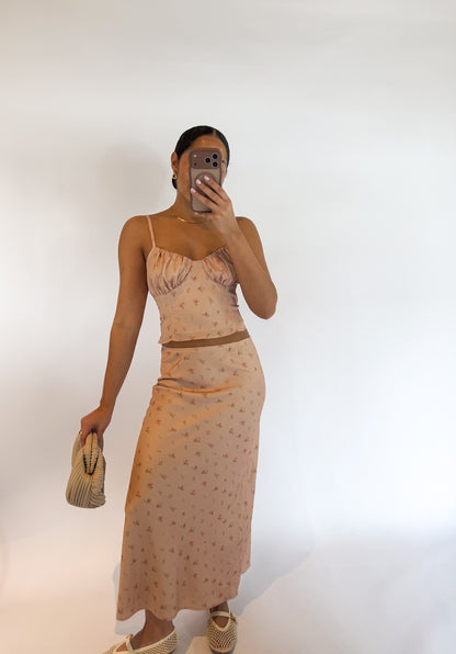 Gia Bias Midi Skirt