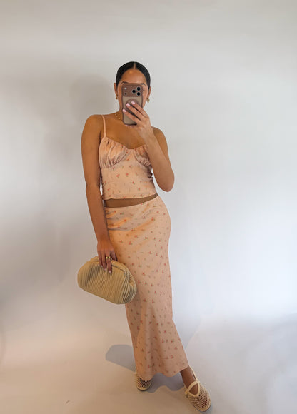 Gia Bias Midi Skirt
