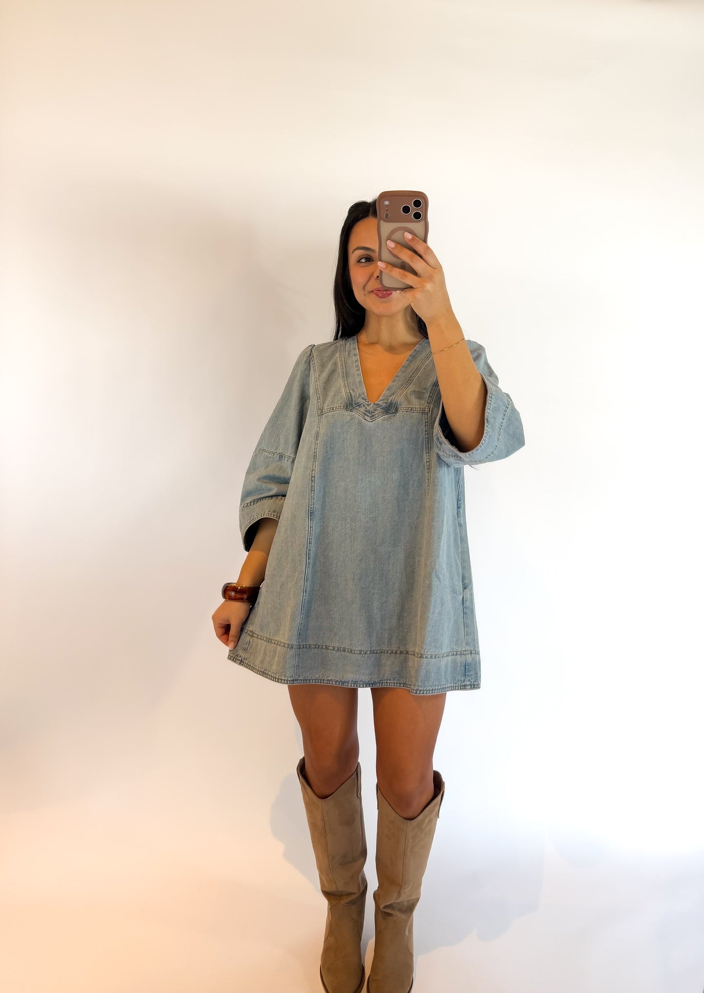 Goldie Balloon Sleeve Dress