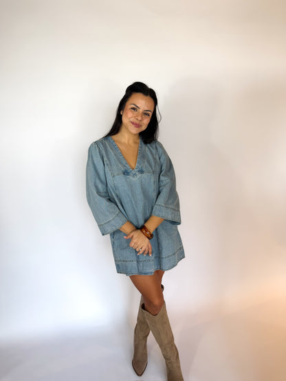 Goldie Balloon Sleeve Dress