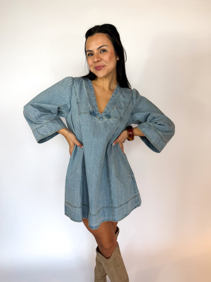 Goldie Balloon Sleeve Dress