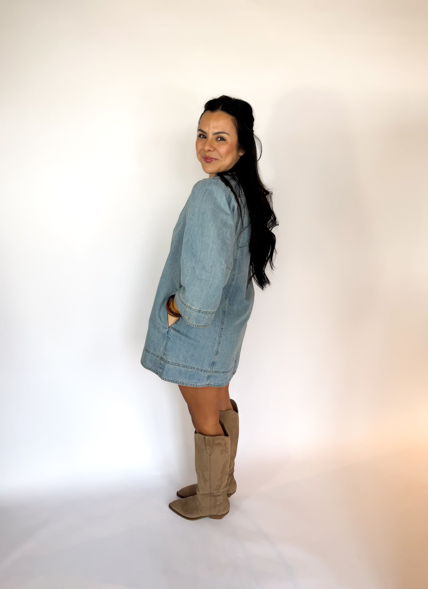 Goldie Balloon Sleeve Dress