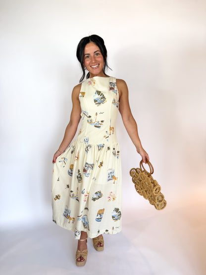 New Release Printed Midi Dress