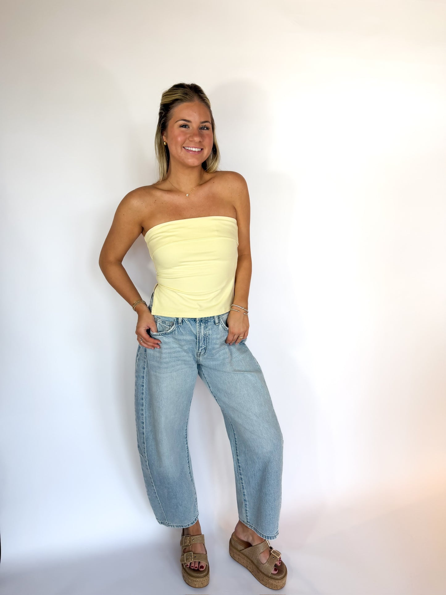 Close To You Strapless Top