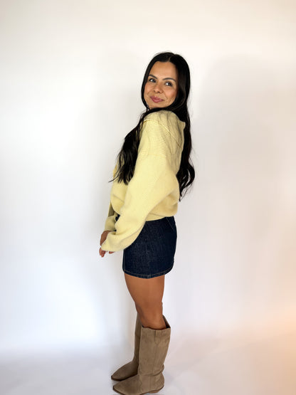 Devan Denim Belted Skirt
