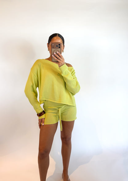 Same Side Off The Shoulder Sweater