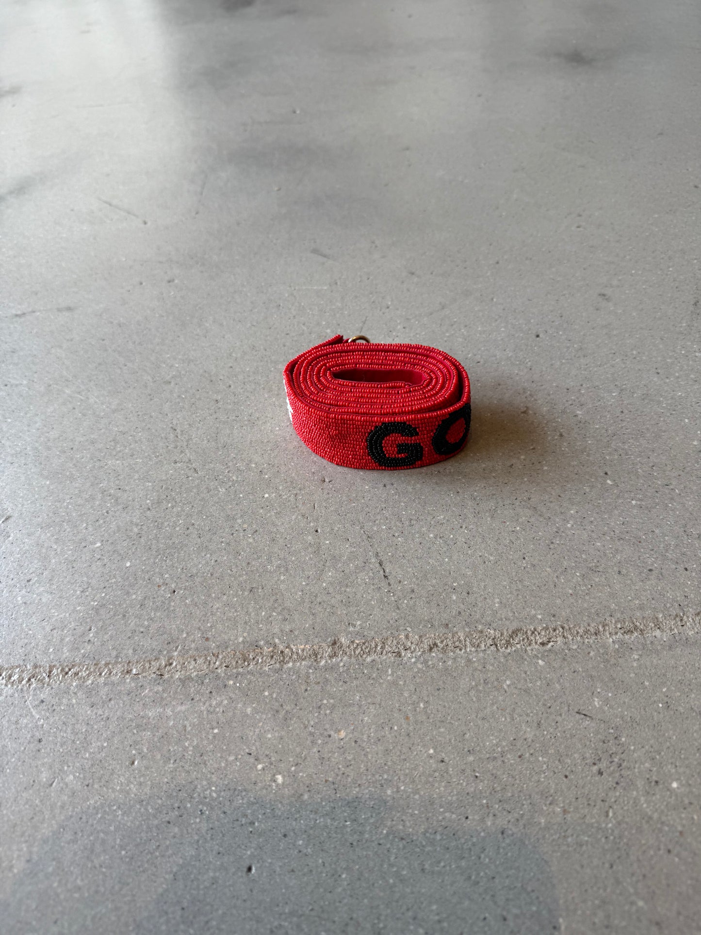 Go Dawgs Red Beaded Strap