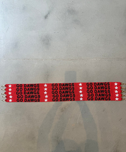 Go Dawgs Red Beaded Strap