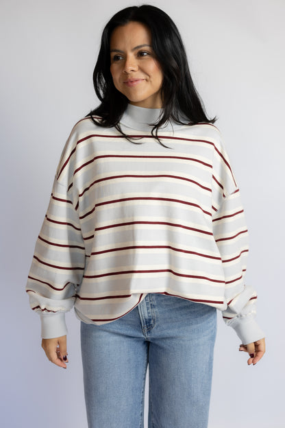 Palm Spring Striped Pullover