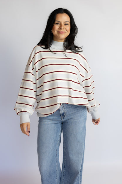 Palm Spring Striped Pullover