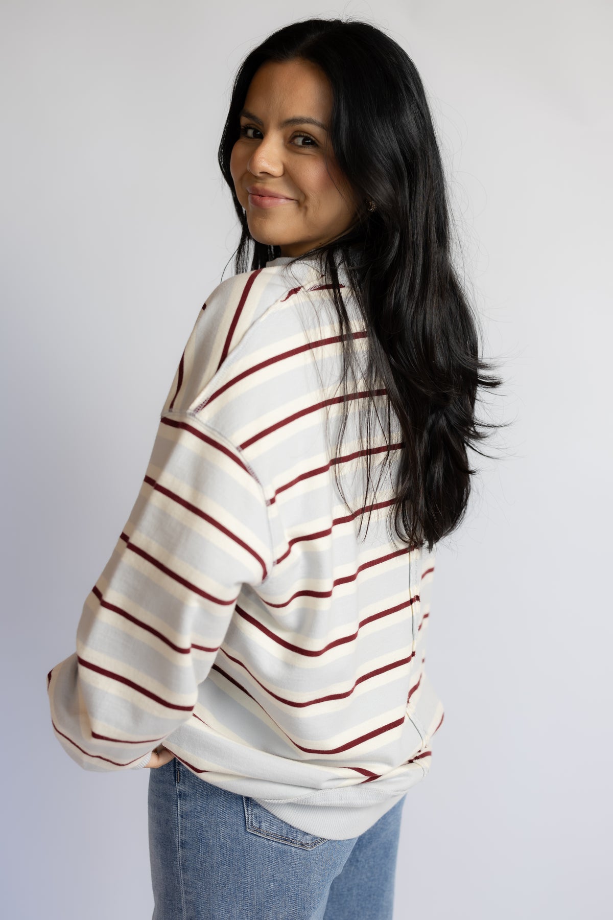 Palm Spring Striped Pullover
