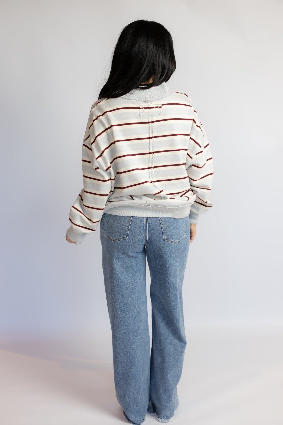Palm Spring Striped Pullover