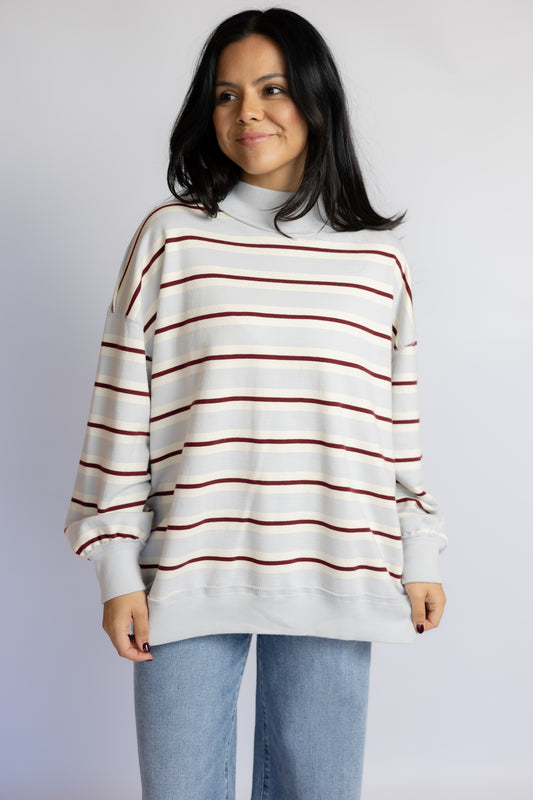Palm Spring Striped Pullover