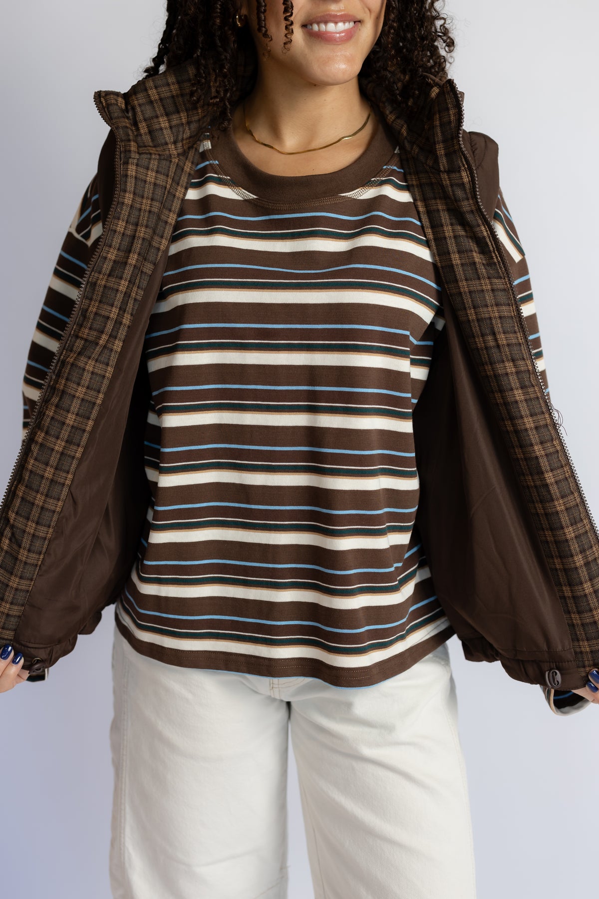 Worth It Plaid Quilted Vest