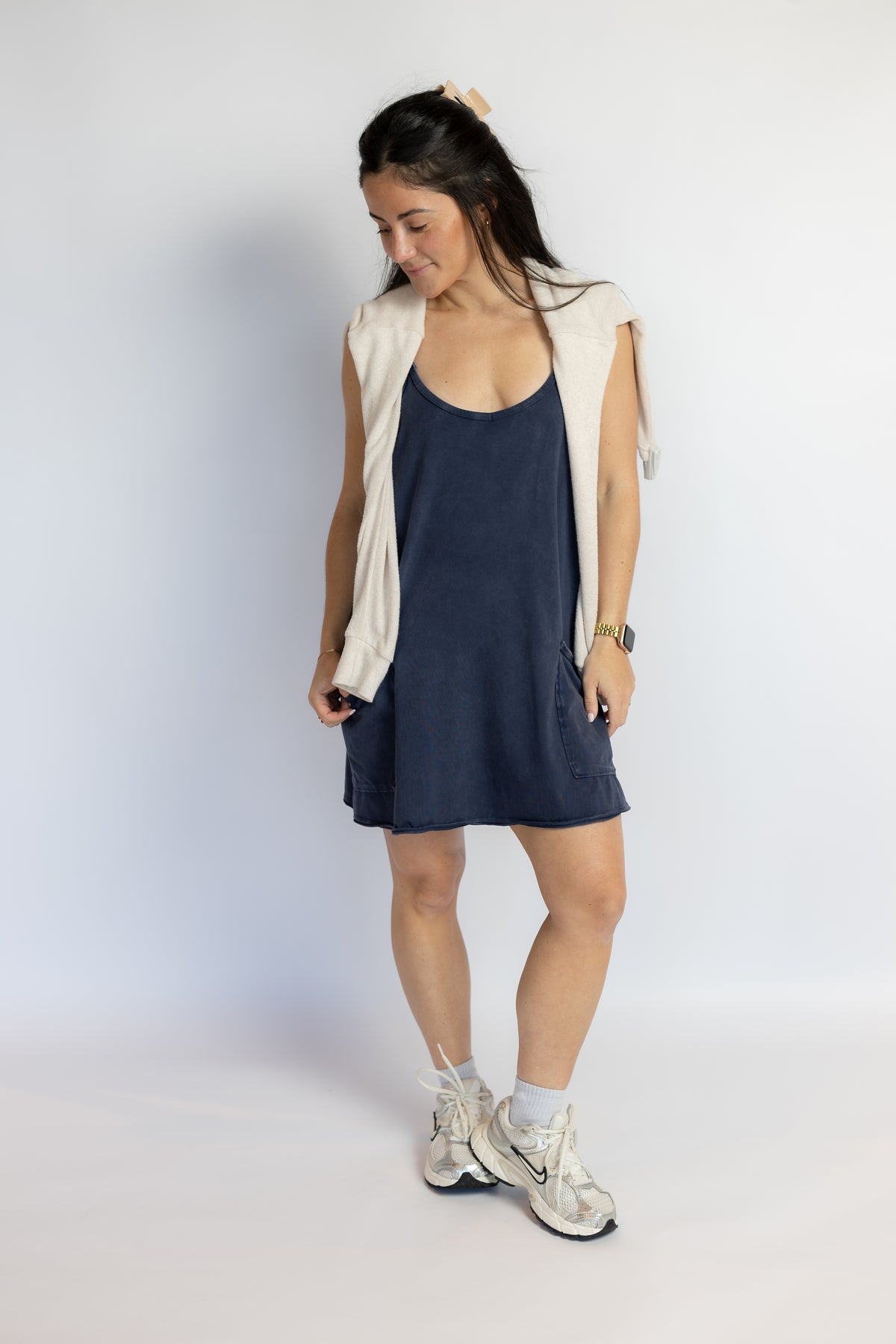 Hot Shot Mini Dress Navy