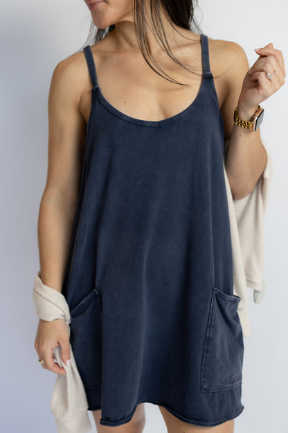 Hot Shot Mini Dress Navy