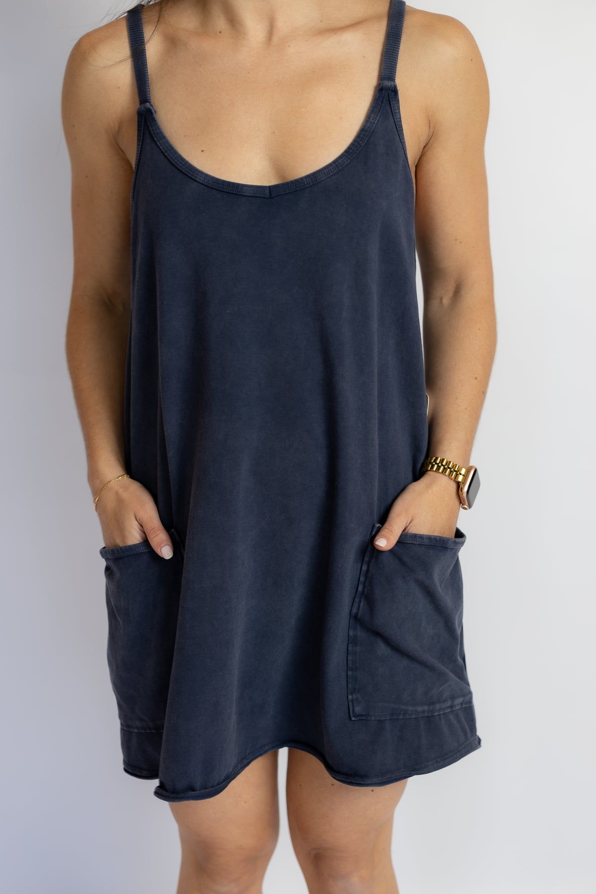 Hot Shot Mini Dress Navy