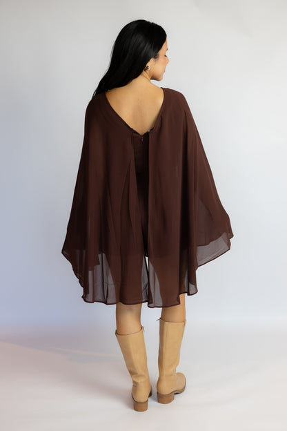Annie Cape Chiffon Romper