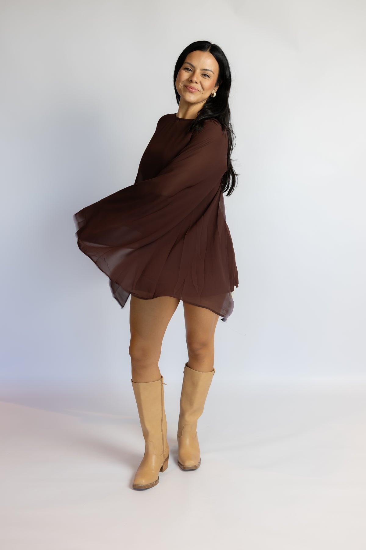 Annie Cape Chiffon Romper