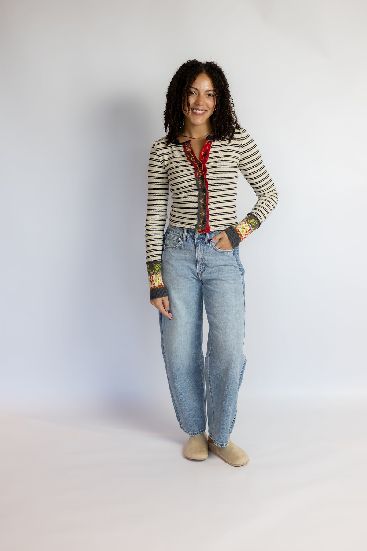 Noa Striped Cardigan