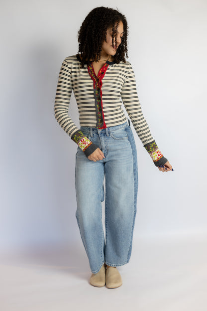Noa Striped Cardigan