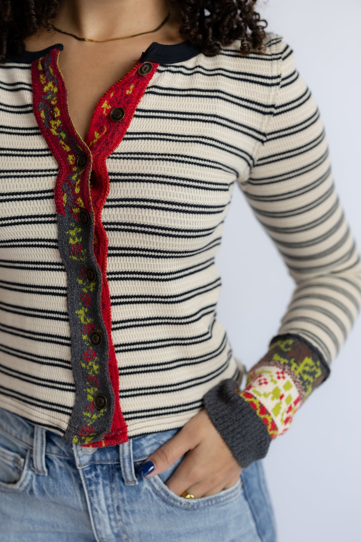 Noa Striped Cardigan