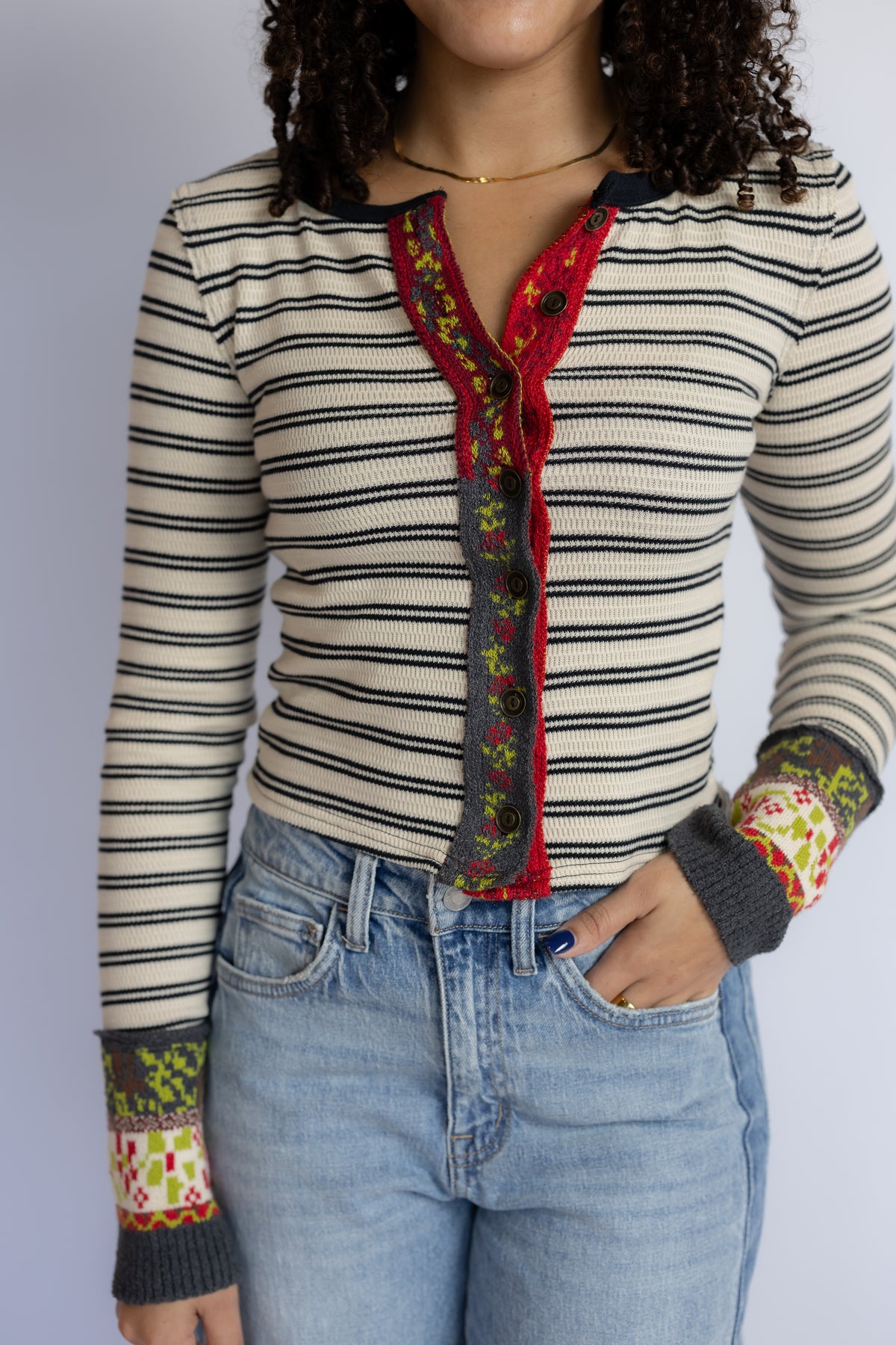 Noa Striped Cardigan
