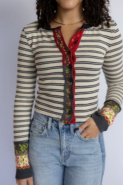 Noa Striped Cardigan